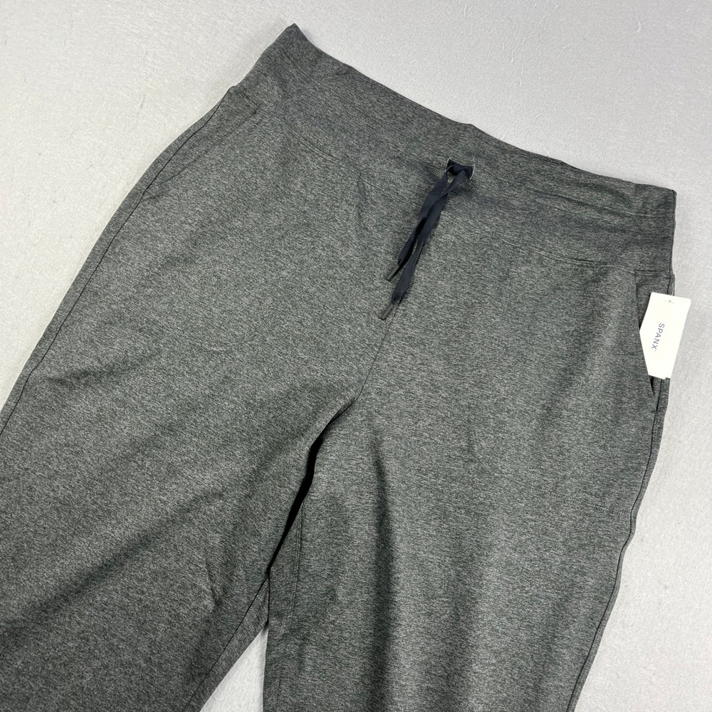 Spanx Skysoft Slim Jogger 1X 1T Gray Heathered Moisture Wicking Pants 50755T NEW
